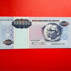 Angola. 100000  KWANZAS  1995 Pick  139.  ( Uncirculated )