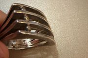 925 Sterling Silver Modern Multi-Band Statement Ring