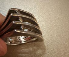 925 Sterling Silver Modern Multi-Band Statement Ring