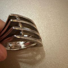 925 Sterling Silver Modern Multi-Band Statement Ring