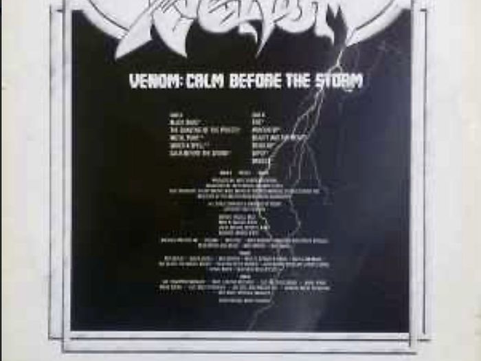 Venom Calm before the storm original 1987 release vinyl record in near mint condition