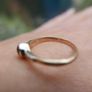 Vintage sold Gold  9c and silver Ring 1,8g Image 5