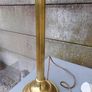 Vintage Brass Column Table Lamps Image 5