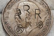 Great Britain 1928 1 Penny Counterstamped