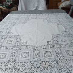 Crochet Lace Square Table Cloth