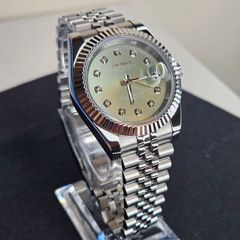 Seiko MOD Datejust Sunburst Diamond Dial Green
