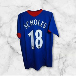 Man Utd (scholes 18) (retro) Jersey ,size : L.