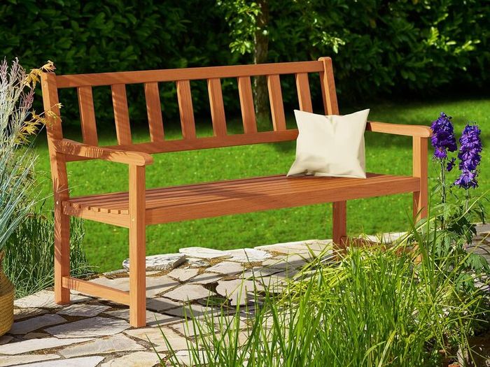 Garden Bench Weatherproof Wood 320kg Resilient FSC-certified Garden Balcony Bench Garden Furniture Bench Kensington 2 Seater 120 x58 x 90cm Acacia