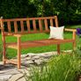 Garden Bench Weatherproof Wood 320kg Resilient FSC-certified Garden Balcony Bench Garden Furniture Bench Kensington 2 Seater 120 x58 x 90cm Acacia Image 3