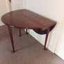 Georgian Mahogany Oval Drop Leaf Table on Pad Feet Image 2