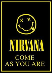 Nirvana - Come As You Are - Rare Mini Print/Poster