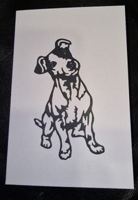 Jack Russel Blank Greeting Card