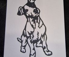 Jack Russel Blank Greeting Card