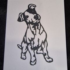 Jack Russel Blank Greeting Card