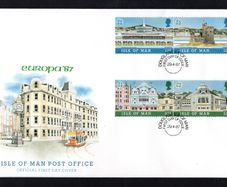 1987 Isle of Man Europa Architecture Commemorative Stamps First Day Cover (FDC)