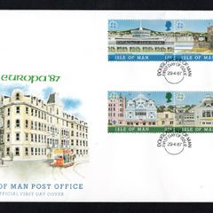 1987 Isle of Man Europa Architecture Commemorative Stamps First Day Cover (FDC)