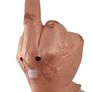 Middle finger Halloween latex mask. Image 2