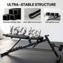 Multifunctional weight bench, adjustable incline and flat bench with 6-position backrest, 3-position seat, black Image 3
