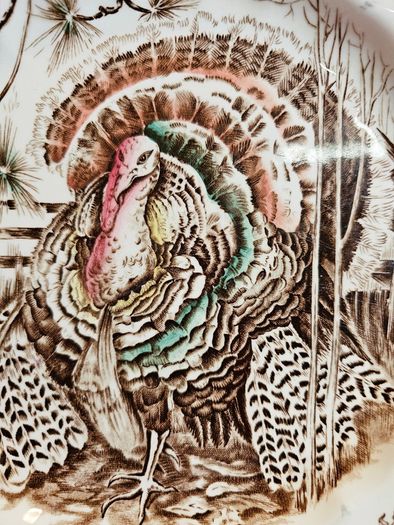 Vintage Johnson Bros HIS MAJESTY Turkey Dinner Plate