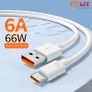 6A Fast Charging Cable USB C Type C For Samsung Huawei OnePlus Xiaomi Turbo Charge Image 2