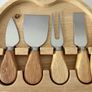 Bamboo Cheese Board & Knives Image 2