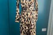 Leopard print jumpsuit. Size 8