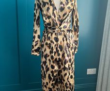 Leopard print jumpsuit. Size 8