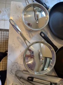 Pans, pots, kitchen utensils