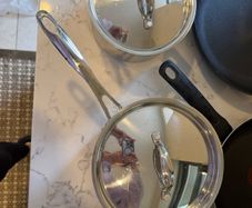 Pans, pots, kitchen utensils