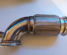 3" Turbo downpipe 90 degree with flexi