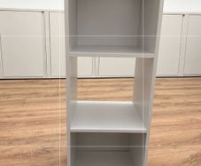 White 3-Tier Storage Shelf/ bookcase/ shelf unit