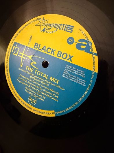 Black Box Blackboxed Total Mix Original 1990 UK 12 PT 44236