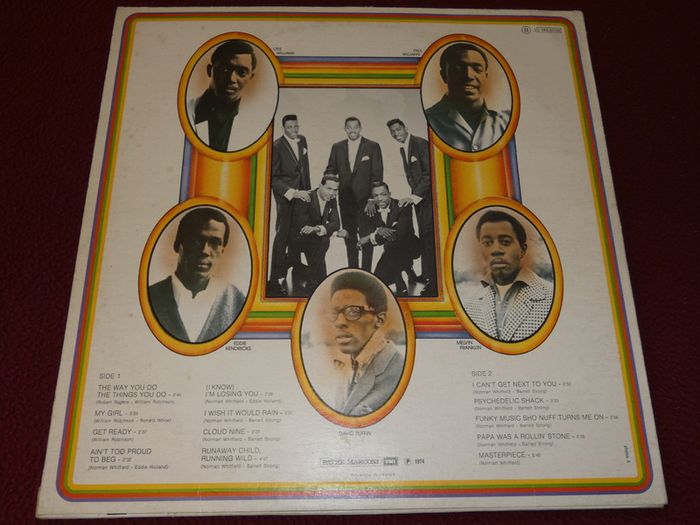 The Temptations Anthology 1974 Lp French Pressing Lp