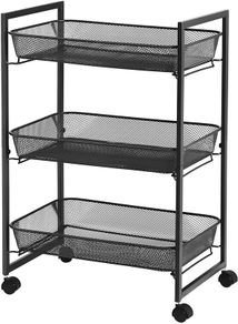 Household Trolley with 3 Mesh Baskets  - Free Delivery Nationwide