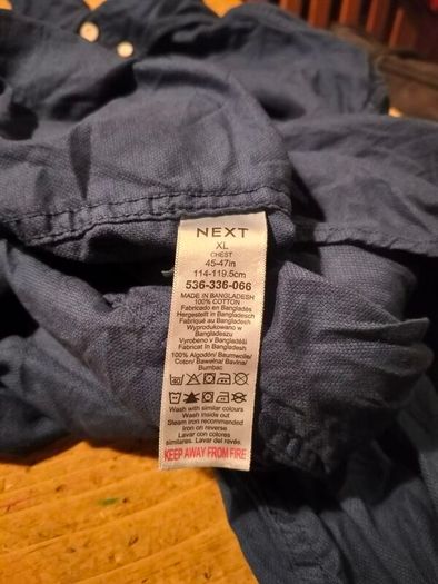 Men's Next Navy long sleeve shirt.