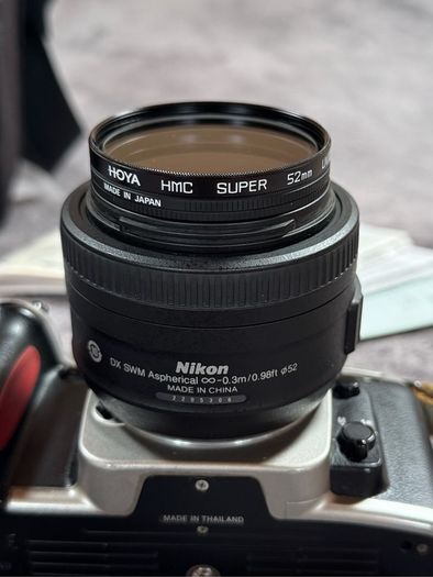Film camera Nikon F65 + DX Lens AF-S Nikkor 35mm f/1.8 G