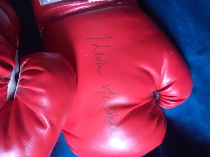 Autographed Kevin McBride Signed Everlast Boxing Gloves (Pair)