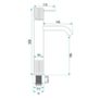 Tall Gold Bathroom Basin Mixer Taps Image 10