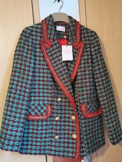 BNWT - Savida Tartan Suit Jacket UK 10