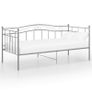 Sofa Bed Frame Grey Metal 90x200 cm Image 6