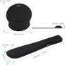Keyboard and Mouse Mat Set, Ergonomic Gel Filled Mouse Pad with Wrist Cushion Support with Memory Foam for Computer and Laptop Image 7