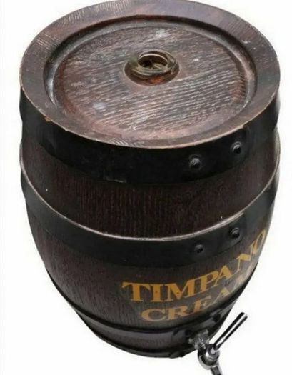 Vintage Timpano Cream Serving Barrel