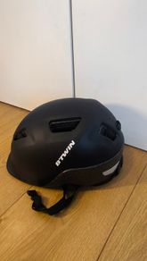 B'Twin Decathlon Cycling Helmet Black with Dial Fit System