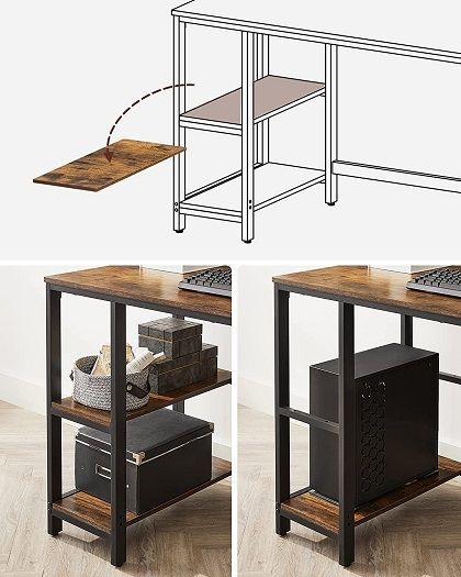 New Home Office Desk + Ladder Shelf - FREE P&P