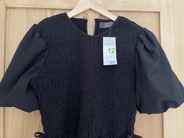 Penneys puff sleeve black midi dress