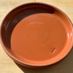 Clay flower pot saucer