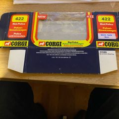 Corgi Toys no.422 Riot police empty box 1977