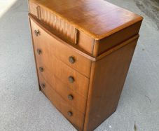 Art Deco Waterfall Chest of Drawers - The Vintage Furniture Warehouse and Showroom Open Saturday 2nd May 12 til 4pm Eircode R95T227