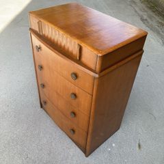 Art Deco Waterfall Chest of Drawers - The Vintage Furniture Warehouse and Showroom Open Saturday 2nd May 12 til 4pm Eircode R95T227