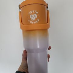 Costa Coffee Thermo tumbler (mug/bottle) with straw for cold drinks NEW 38oz 1080ml